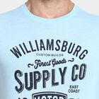 Men's Round Neck Half Sleeves T-Shirt, Sky Blue, small image number null