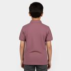 Boys Pink Round Neck Casual Half Sleeve T-Shirt, गुलाबी, small