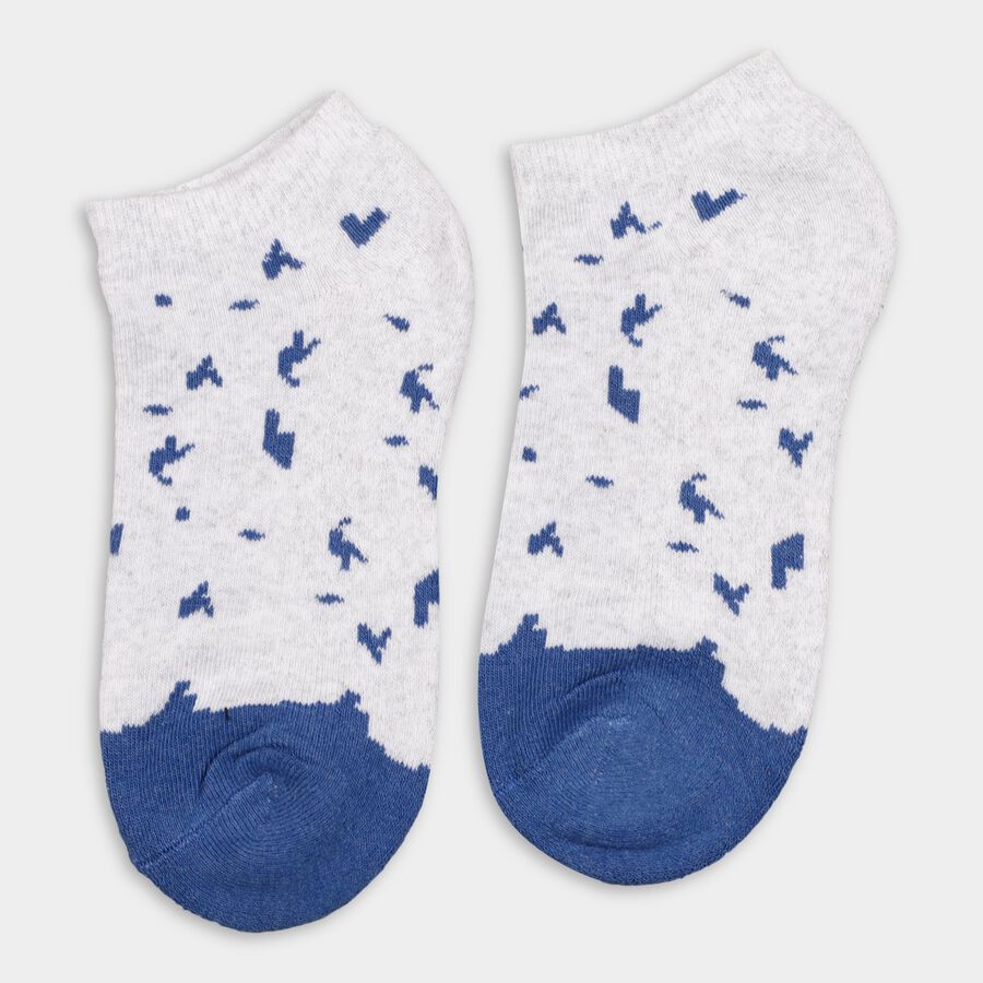 Boys' Socks (Pack of 2), Mid Blue, large image number null