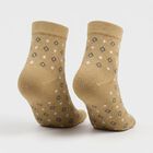 Women Beige Regular Fit Toe Design Pack of 1 Socks, गहरा पीला, small
