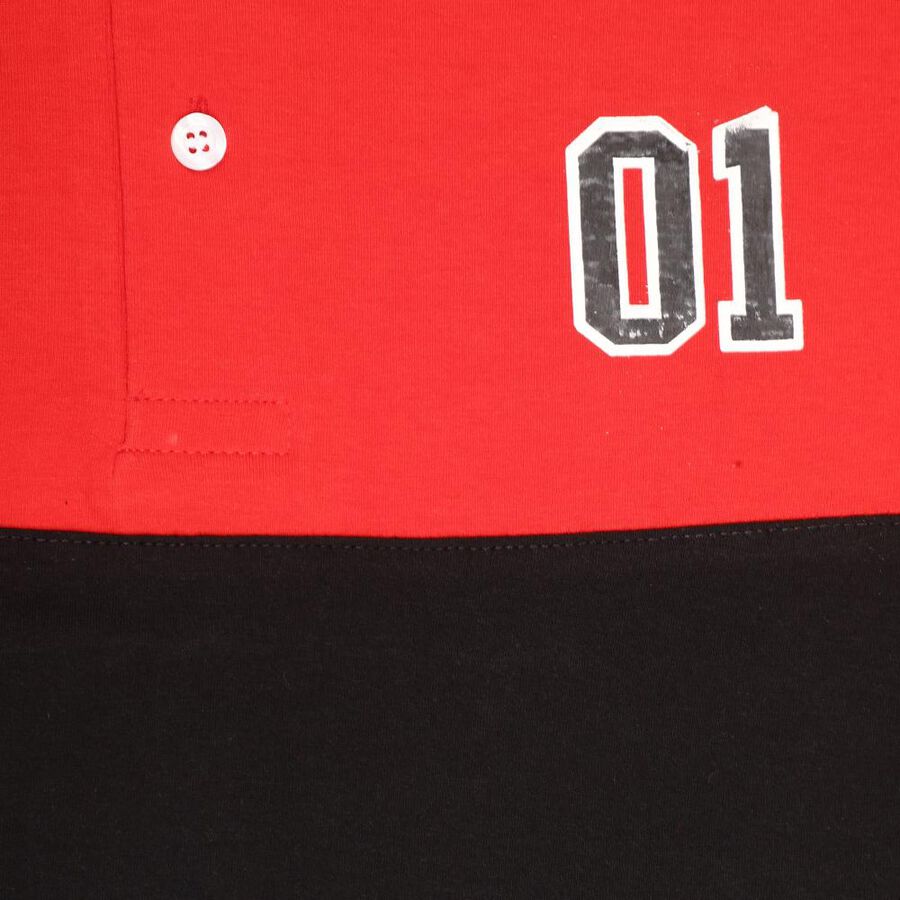 Boys' Cotton T-Shirt, Red, large image number null