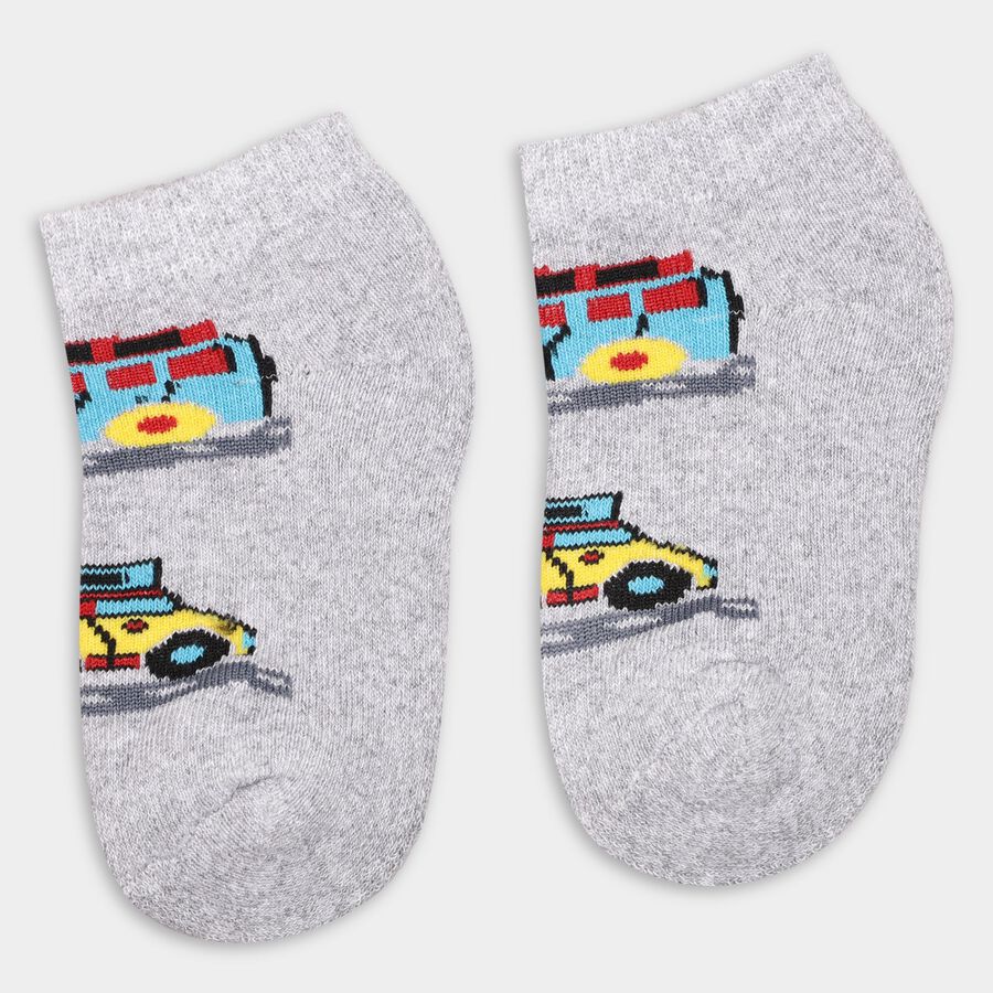 Boy's Socks (Pack of 2), Light Grey, large