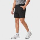 Men's Black Regular Fit Sports Shorts, Black, small