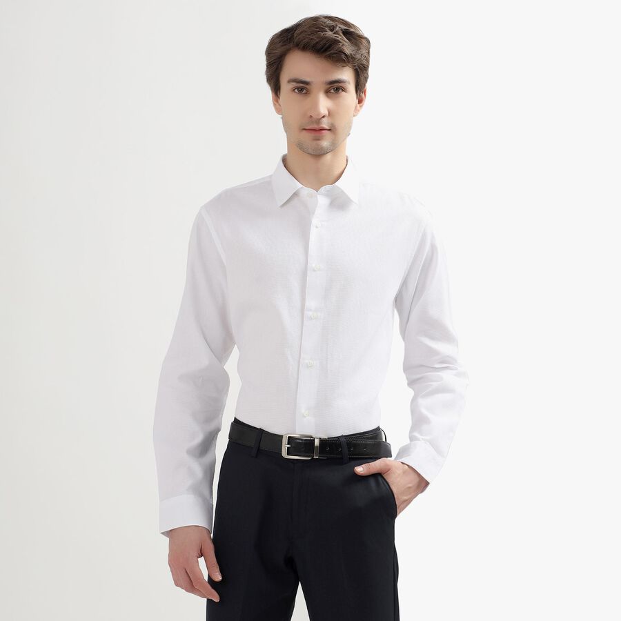 Men's 100% Cotton Formal Shirt, सफ़ेद, large image number null