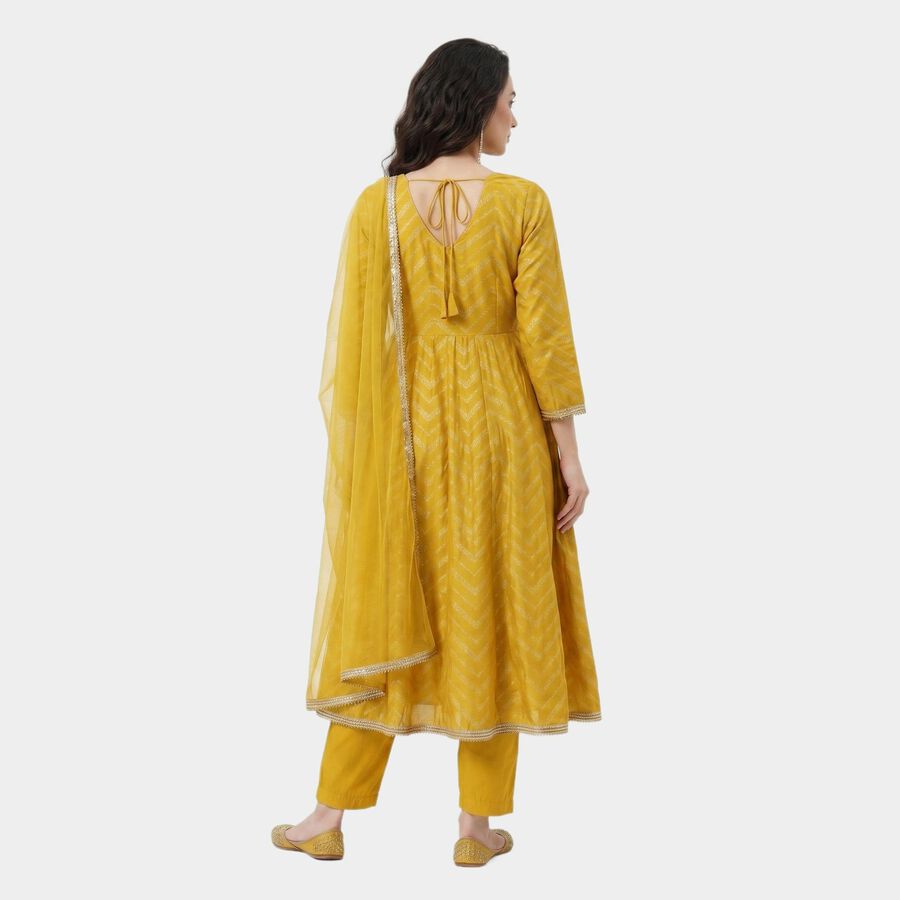 Women's Mustard Embroidered Ethnic Set, Mustard, large