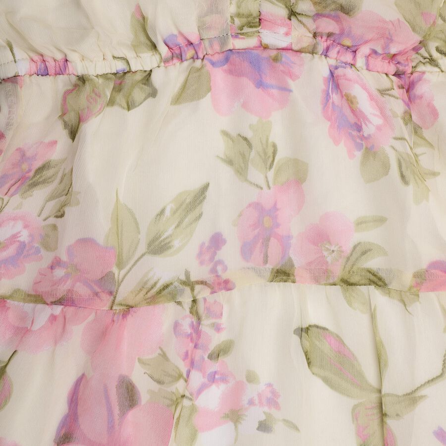 Girls' Dress , White, large image number null
