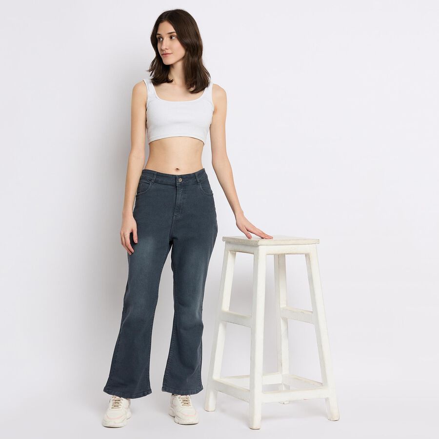 Ladies' Jeans , गहरा ग्रे, large image number null