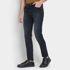 Men's Slim Fit Jeans, गहरा नीला, small image number null