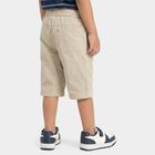 Boys' Cream Regular Fit Cargo Jamaican Shorts, Off White, small