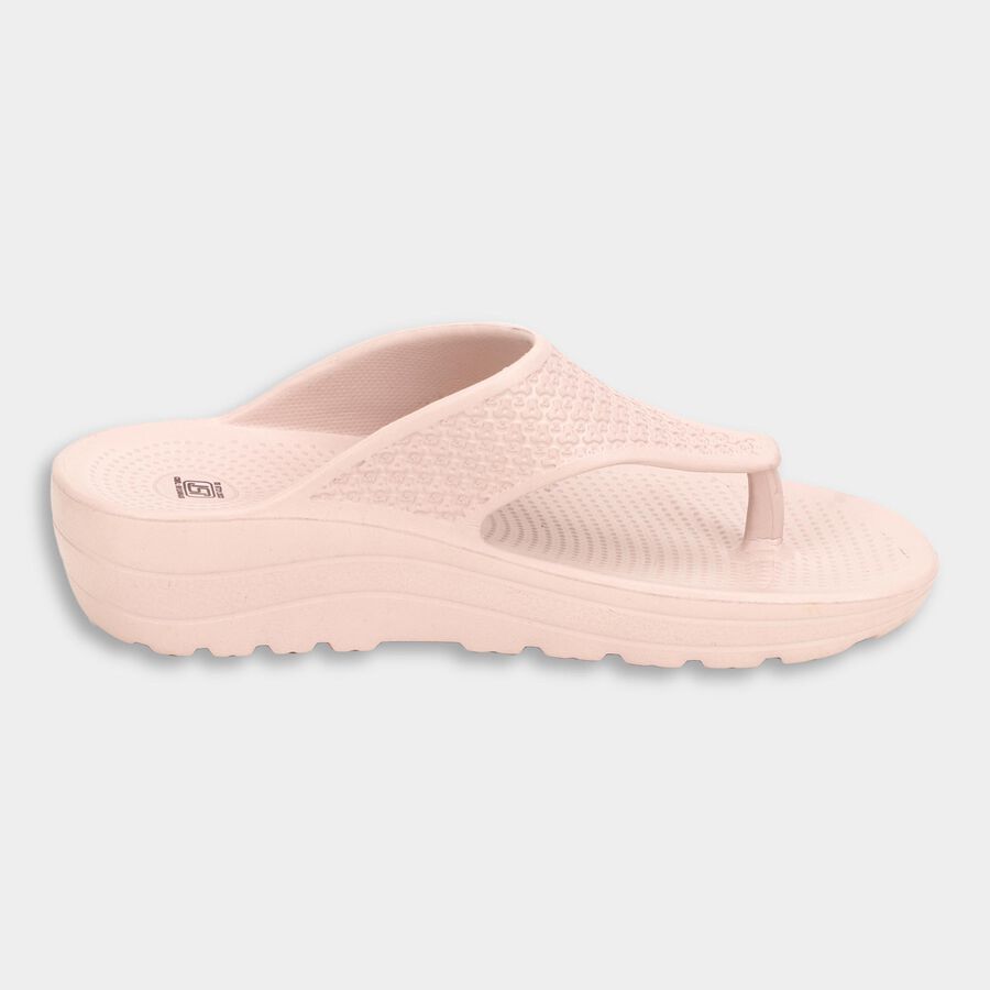 Ladies' V Strap Slipper, Peach, large image number null
