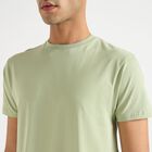 Men's Round Neck Half Sleeves T-Shirt, Light Green, small image number null