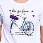 Ladies' Round Neck T-Shirt , White, small image number null