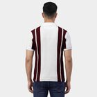 Men's Wine Polo Neck Classic T-Shirt, वाइन, small