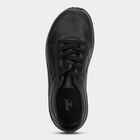 Men's Jet Black Lace-Up Casual Shoes, काला, small
