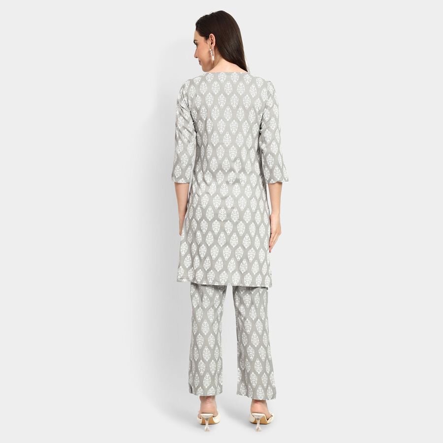 Ladies' Ethnic Set, Light Grey, large image number null