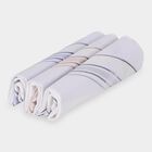 Men's White Solid Pack of 1 Handkerchief, सफ़ेद, small