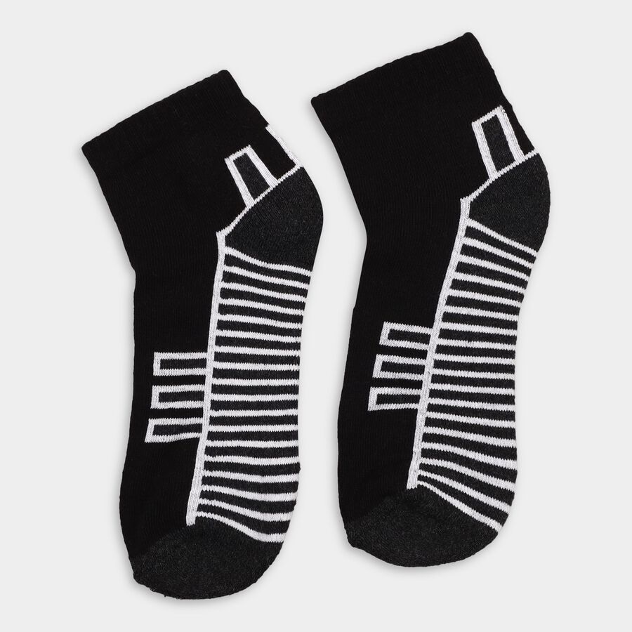 Men's Socks (Pack of 3), नेवी ब्लू, large