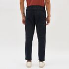 Men's Slim Fit Casual Trousers, Navy Blue, small image number null