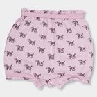 Girls' Light Pink Regular Fit Printed Bloomer, Lilac, small image number null