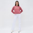 Women's Dusty Rose Crew Neck Casual Sweatshirt, Pink, small image number null