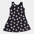 Girls' Frock, Navy Blue, small