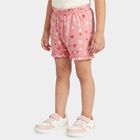 Girls' Pink Regular Fit Printed Bloomer, Pink, small