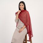 Women's Maroon Solid Dupatta, मरून, small