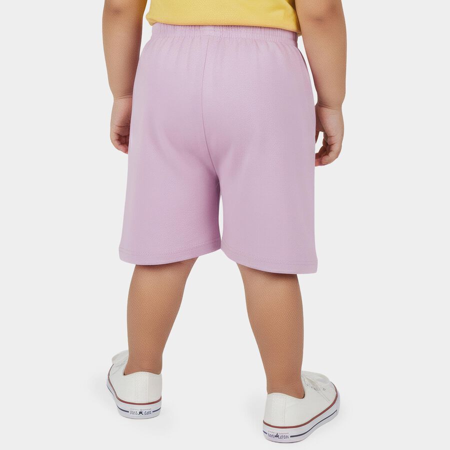 Infants Lilac Cotton Half Pant, Lilac, large