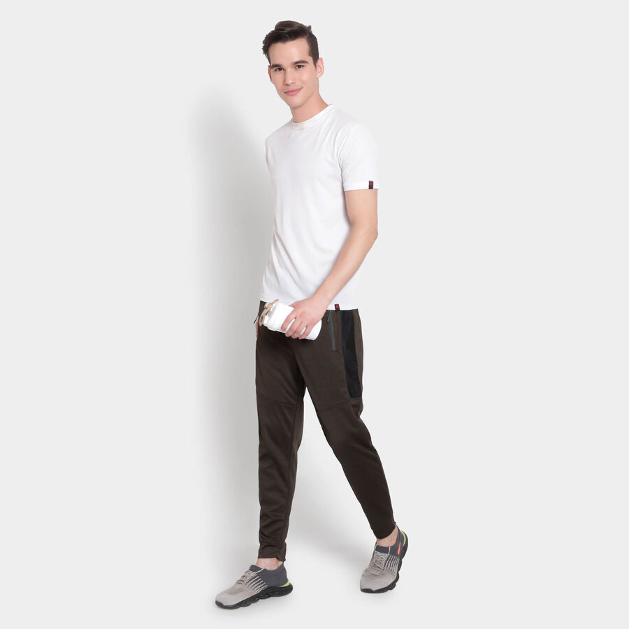 Printed Track Pants, Olive, large image number null