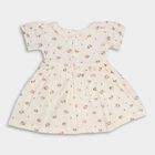 Infant Girls' 100% Cotton Frock, White, small image number null