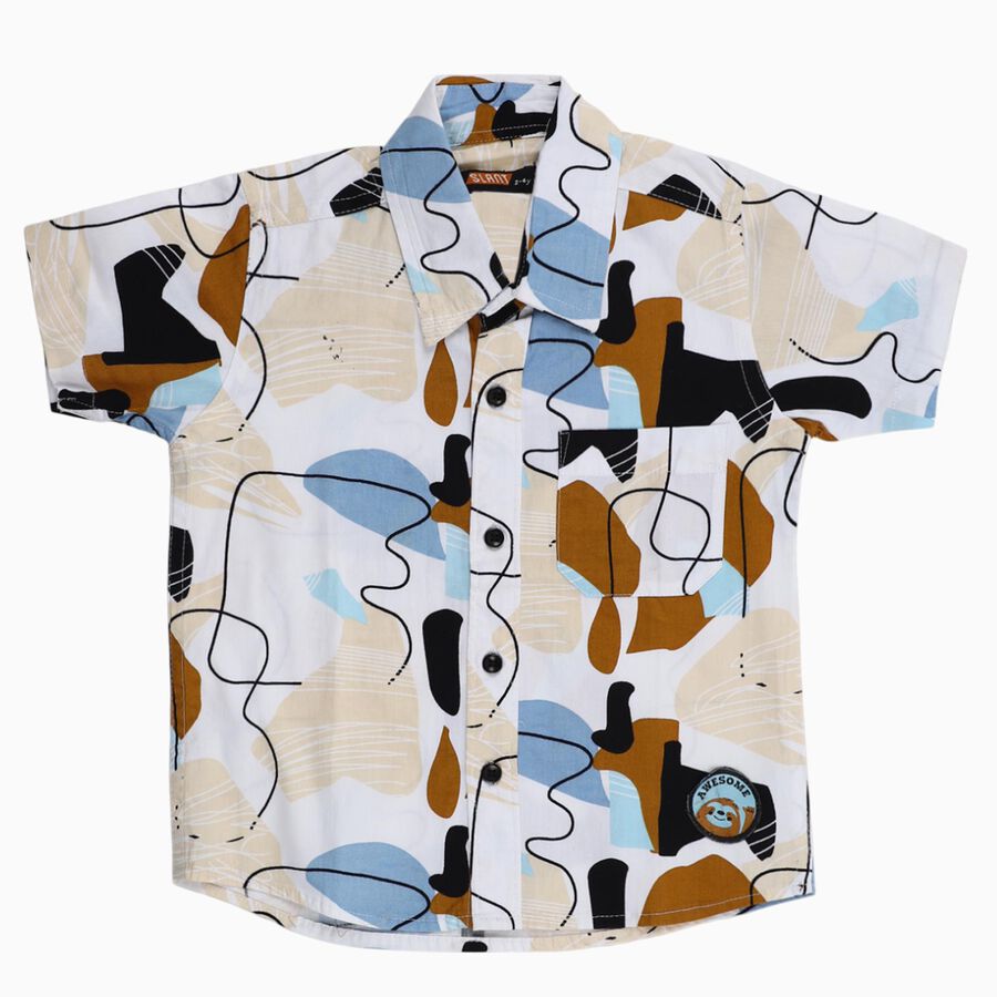 Boys' Casual Shirt, गहरा पीला, large image number null