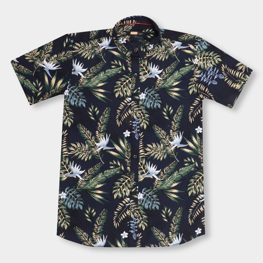 Boys' 100% Cotton Casual Shirt , Navy Blue, large image number null