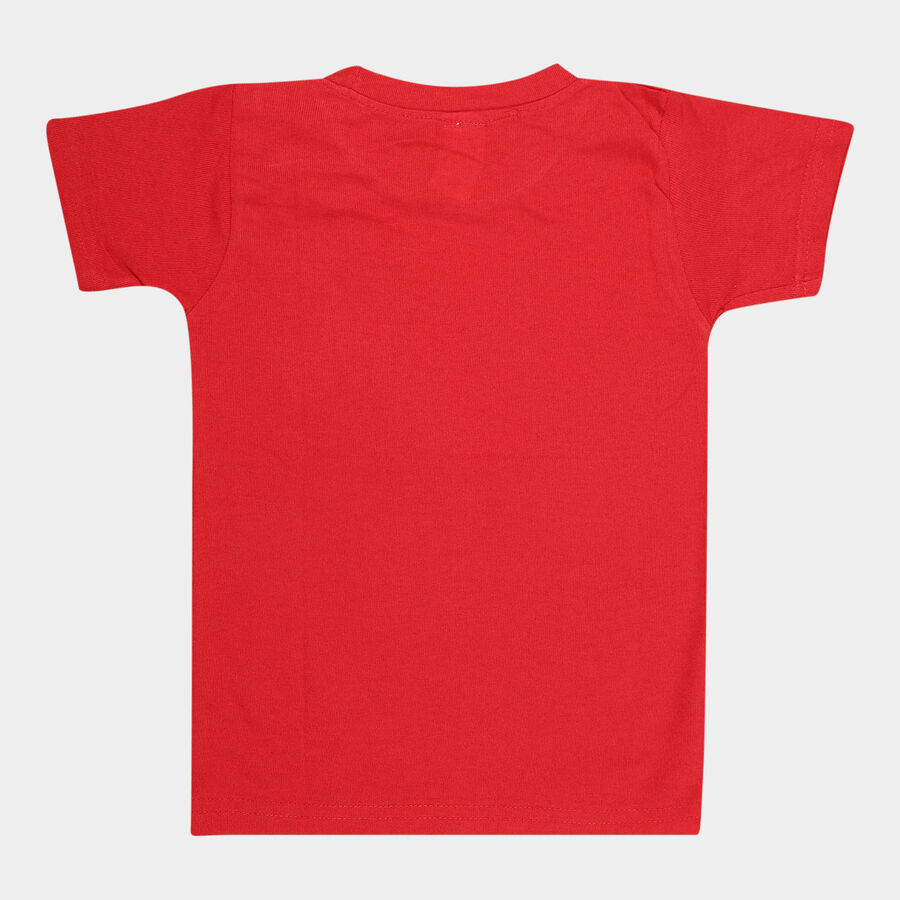 बॉयज टी-शर्ट, लाल, large image number null