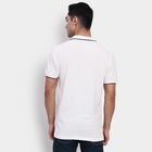 Men's Collared Half Sleeves T-Shirt, White, small image number null