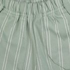 Infants' Mint Green Straight Fit Striped Cotton Pyjama, हल्का हरा, small