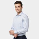 Men's Midnight Blue Spread Collar Formal Shirt, Mid Blue, small