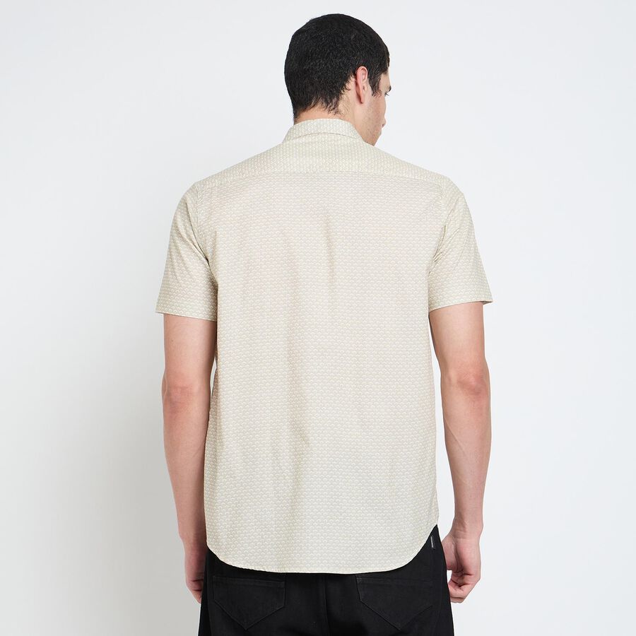 Men's 100% Cotton Casual Shirt , Beige, large image number null