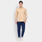 Men's Casual Shirt, गहरा पीला, small