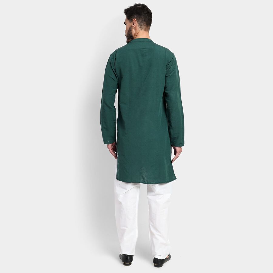 Men's Kurta Pyjama, गहरा हरा, large image number null