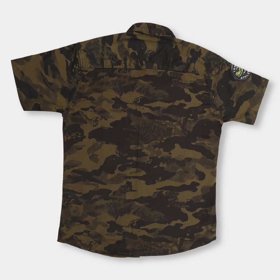 Boys' 100% Cotton Casual Shirt , ओलिव, large image number null