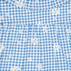 Girls Cotton Frock, Light Blue, small image number null