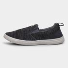 Men's Dark Charcoal Black Slip-On Casual Shoes, Black, small image number null