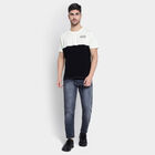 Cotton Round Neck T-Shirt, Ecru Melange, small image number null