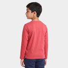 Boys Pink Crew Neck Regular T-Shirt, Pink, small