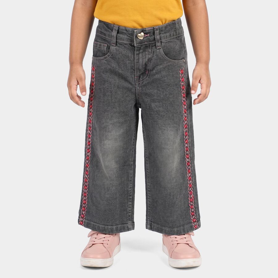Girls' Jeans, Light Grey, large