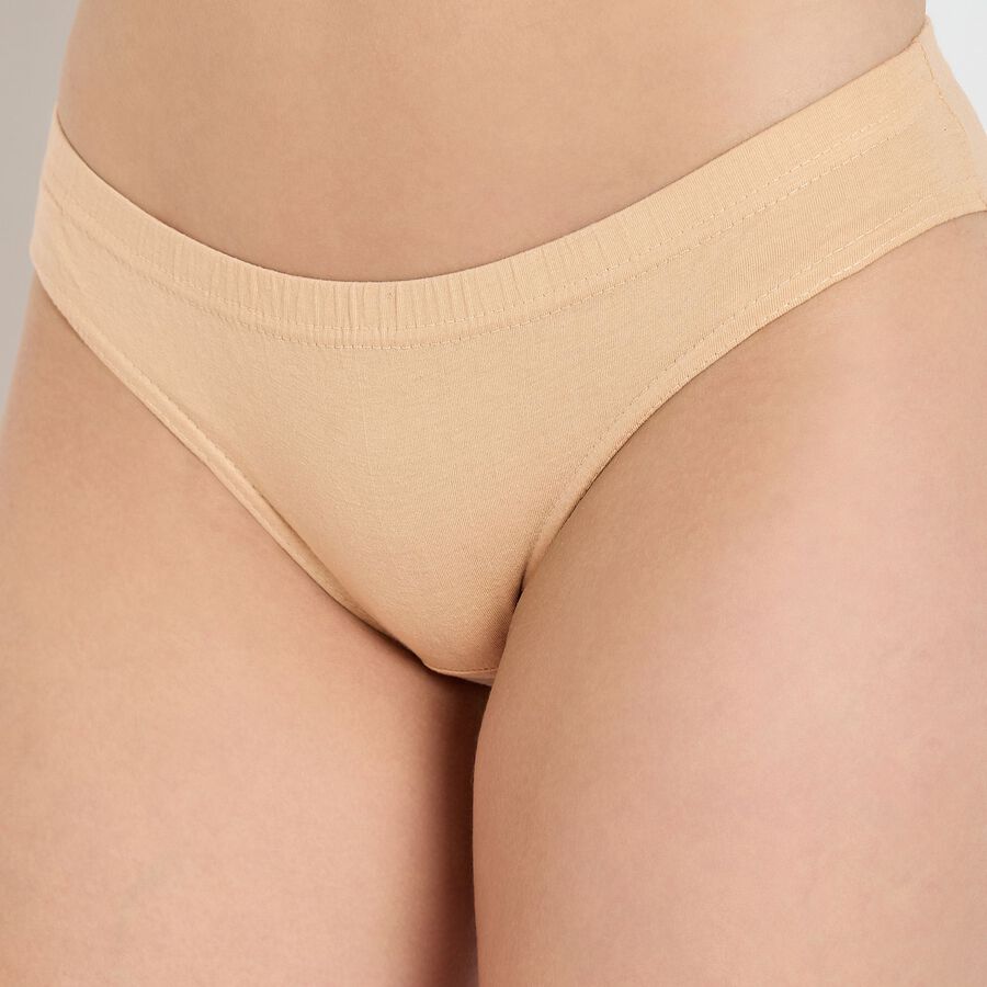 Ladies' 100% Cotton Panty , खाकी, large image number null