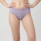 Women's Lavender Regular Fit Printed Panty, Lilac, small