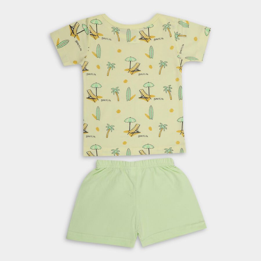 Infant Boys' 100% Cotton Baba Suit , हल्का हरा, large image number null