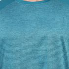 Men's Round Neck Half Sleeves T-Shirt, Teal Blue, small image number null