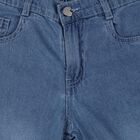 Girls' Blue Regular Fit Classic Jeans, Light Blue, small